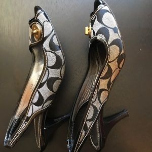 Coach toe heels